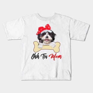 Shih Tzu Mom Dog Owner Mothers Day Gift Kids T-Shirt